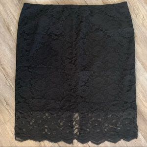 Mid-length Lace Pencil Skirt
